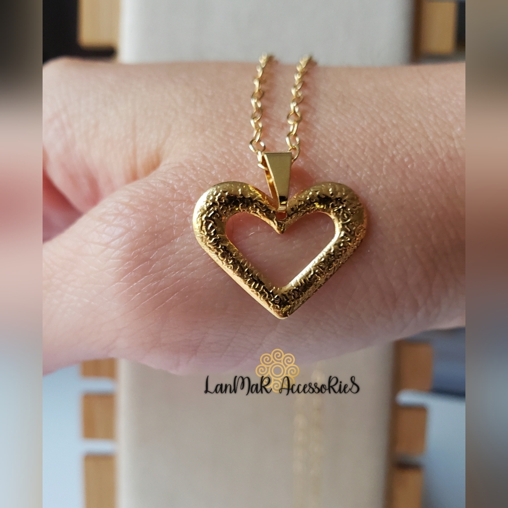 Heart of Gold Chain Necklace by LanMar
